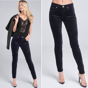 Sonoma dark charcoal velour skinny pants (size 6)